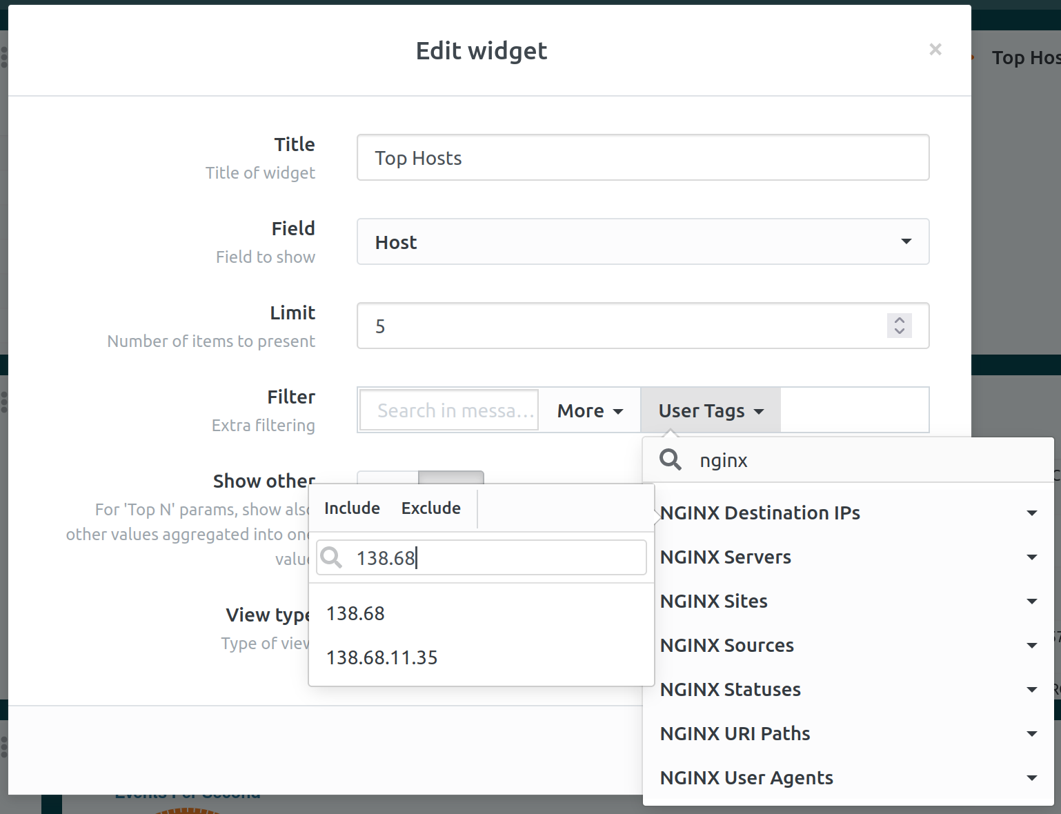 Edit Widget Usertags