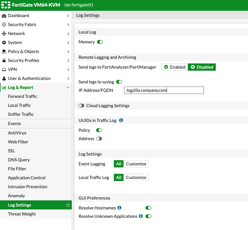 Fortigate Configuration