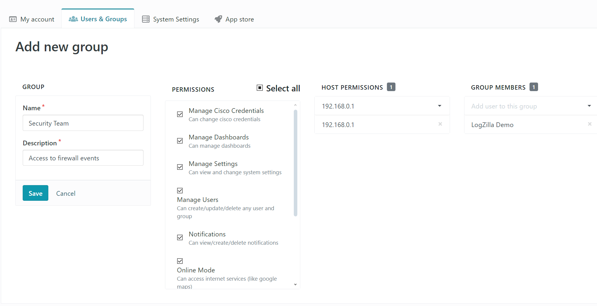 Adding New RBAC Group