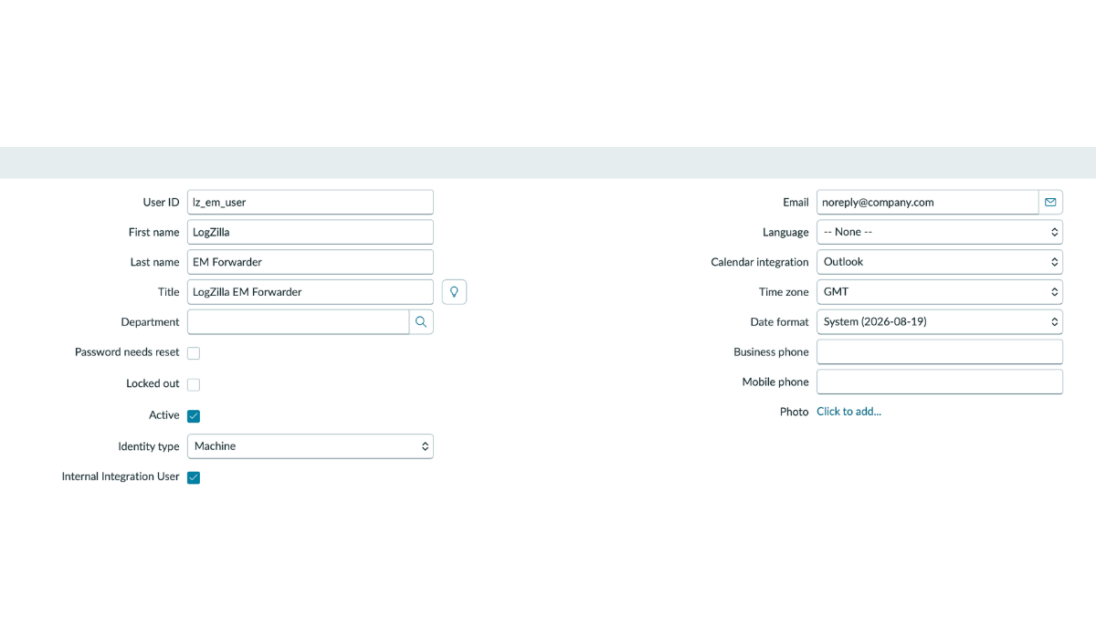 New user form